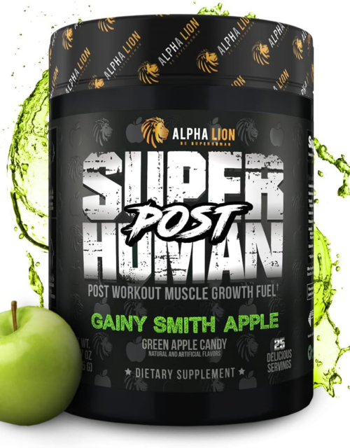 Superhuman Post Workout Recovery, Muscle Builder Drink, Creatine Powder + More for Lean Muscle Growth, Strength & Volume, Supplement for Women & Men (25 Servings)
